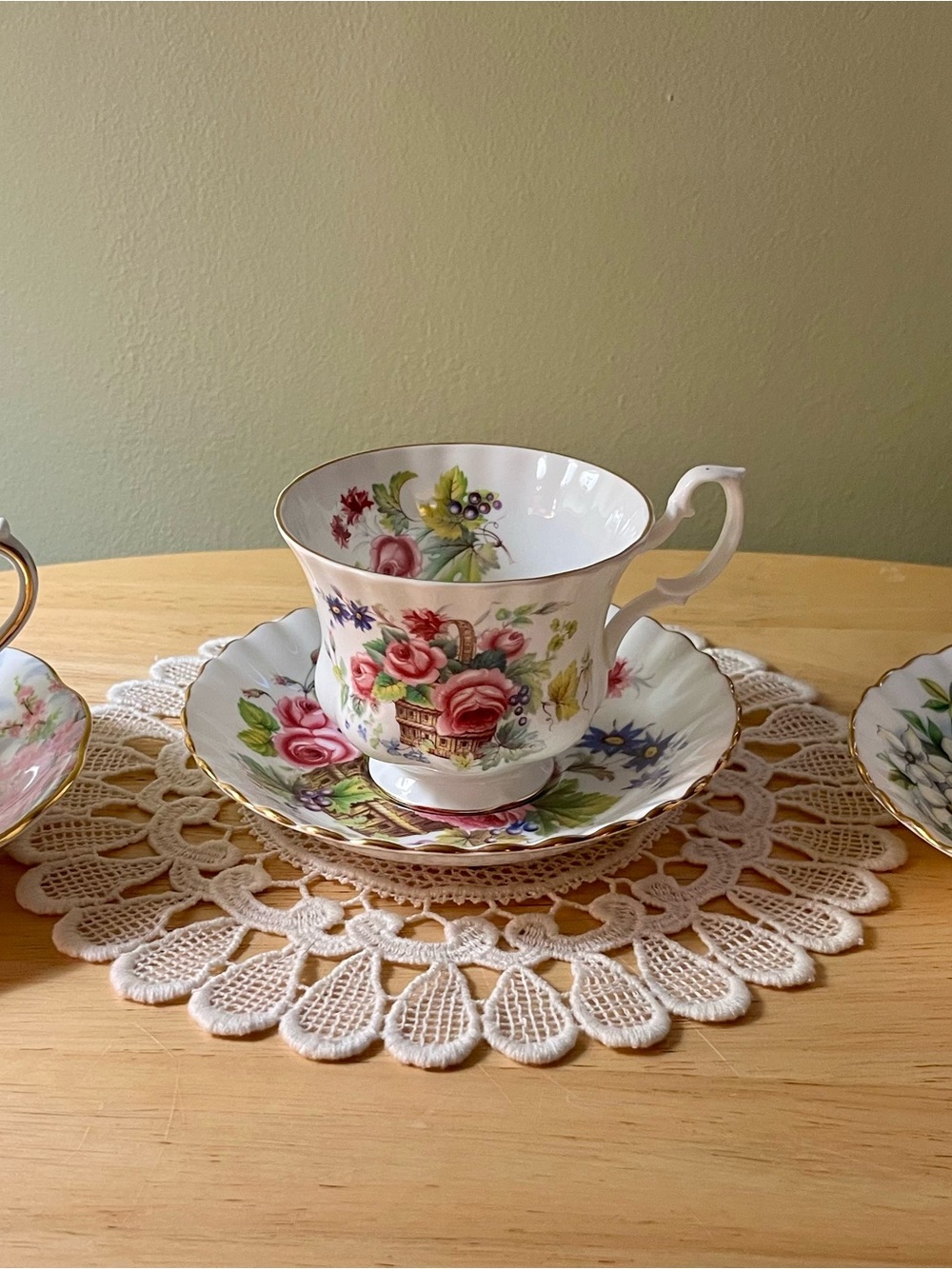 Royal Albert Flower of the Month Tea Cup & Saucer Set